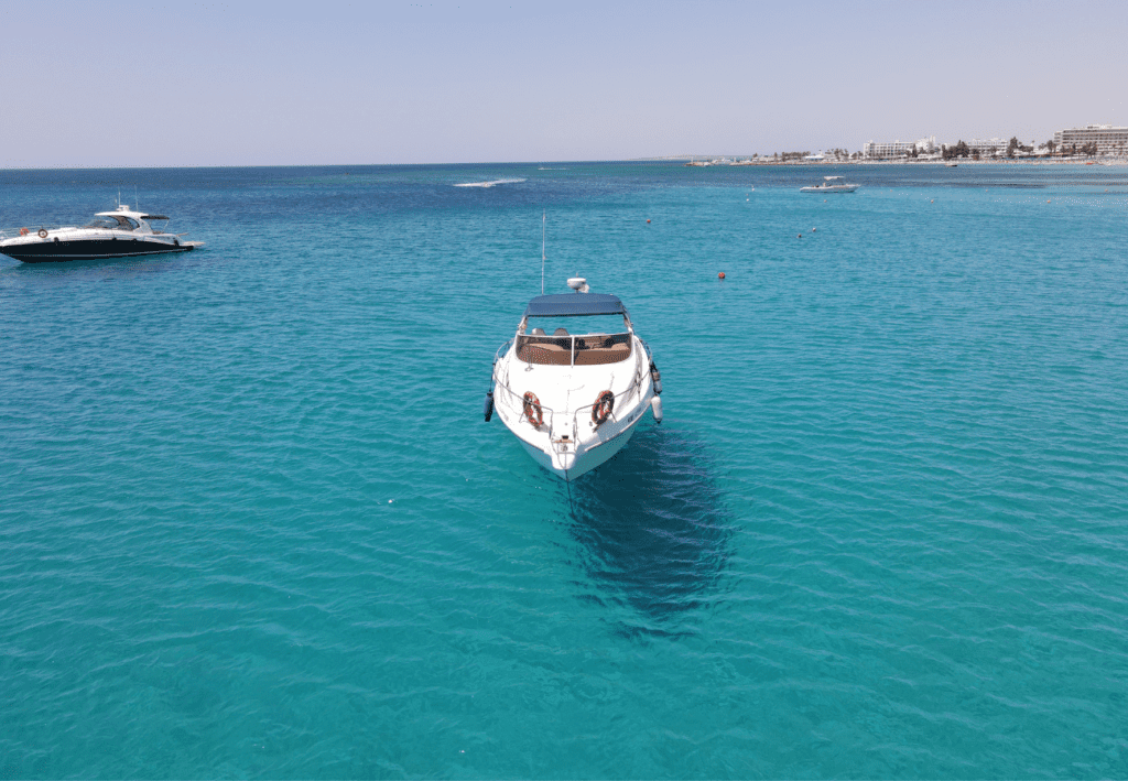 GOBBI 375 Rubi at Ayia Napa Azure Yacht Club exterior view holidays Cyprus