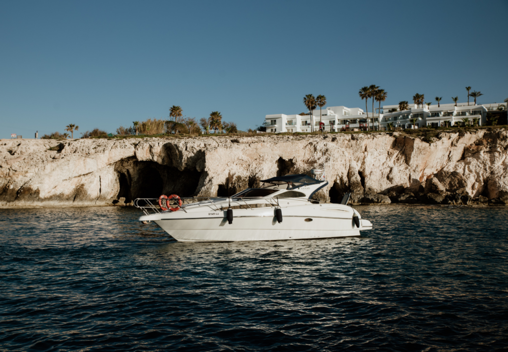 GOBBI 375 Rubi at Ayia Napa Azure Yacht Club exterior view holidays Cyprus