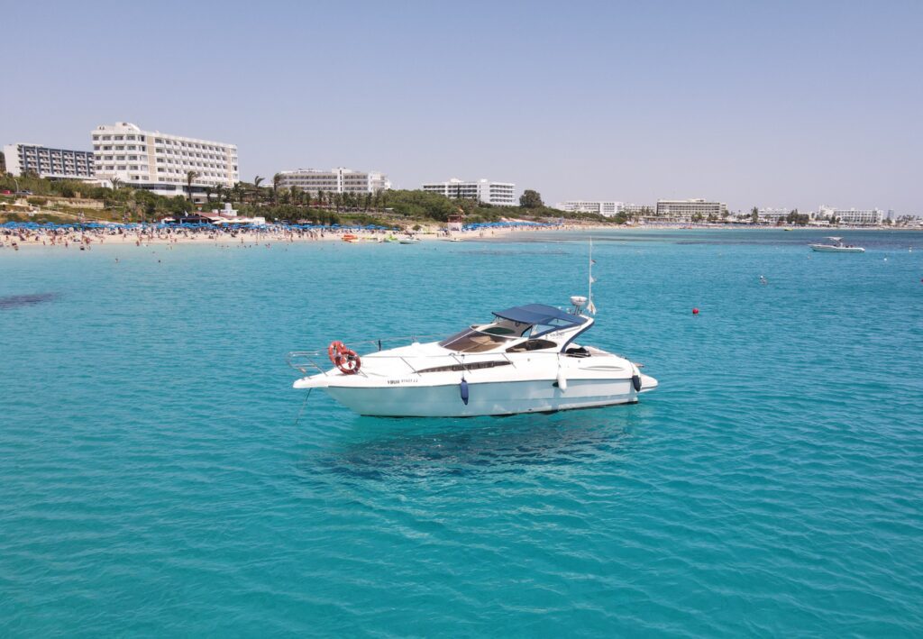 GOBBI 375 Rubi at Ayia Napa Azure Yacht Club exterior view holidays Cyprus