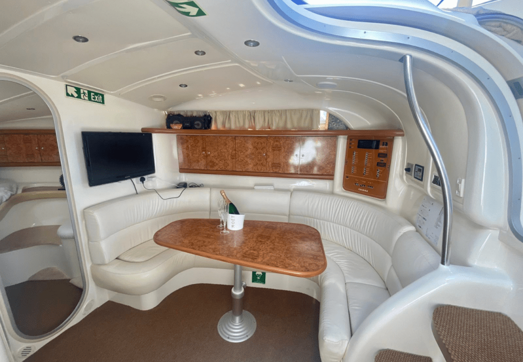 GOBBI 375 Rubi at Ayia Napa Azure Yacht Club interior view holidays Cyprus